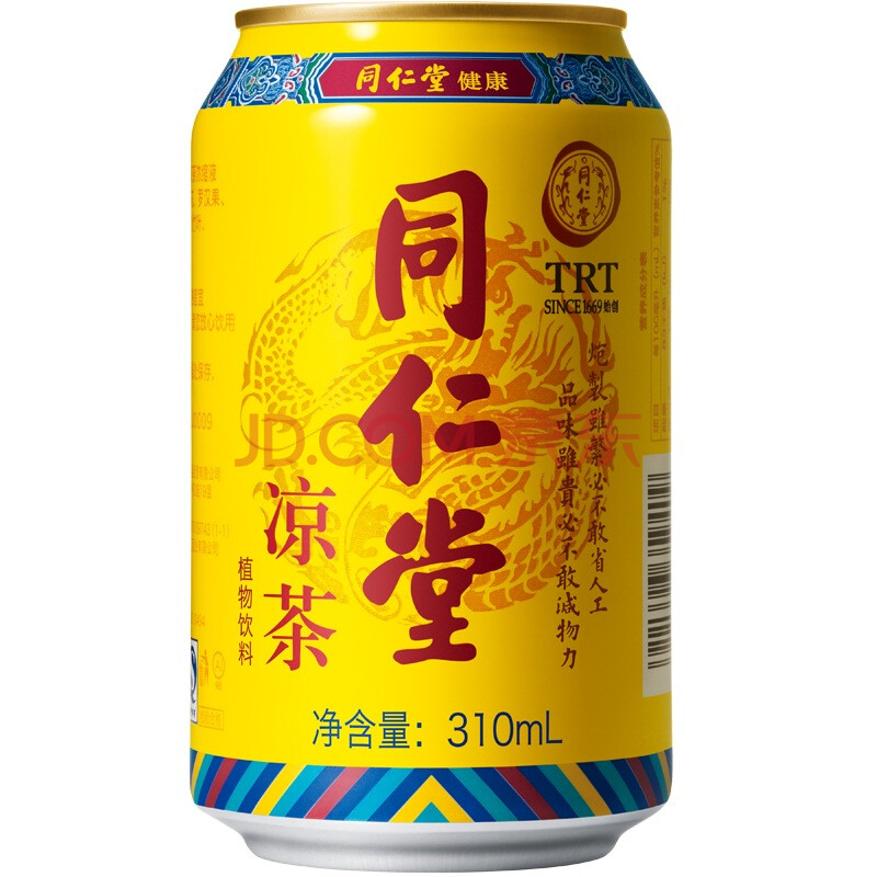 【京东超市】同仁堂(trt)同仁堂凉茶 310ml*24罐 整箱