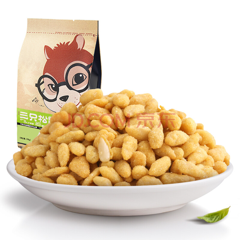 【京东超市】三只松鼠 特产炒货 休闲零食 蟹黄味瓜子仁218g/袋