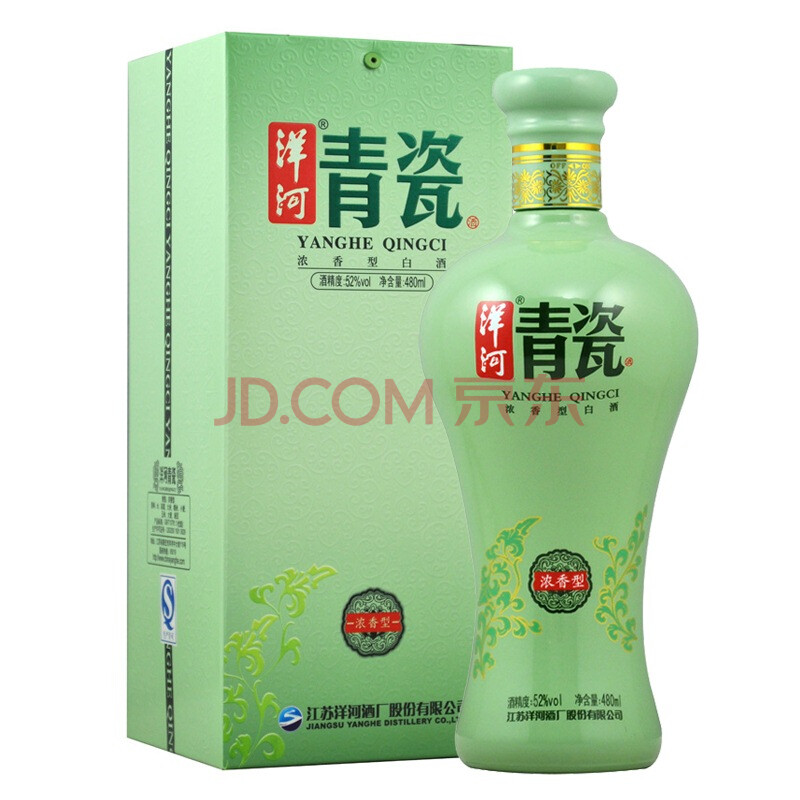 中外名酒 白酒 【京东超市】洋河 洋河青瓷14版52度480ml 商品价格
