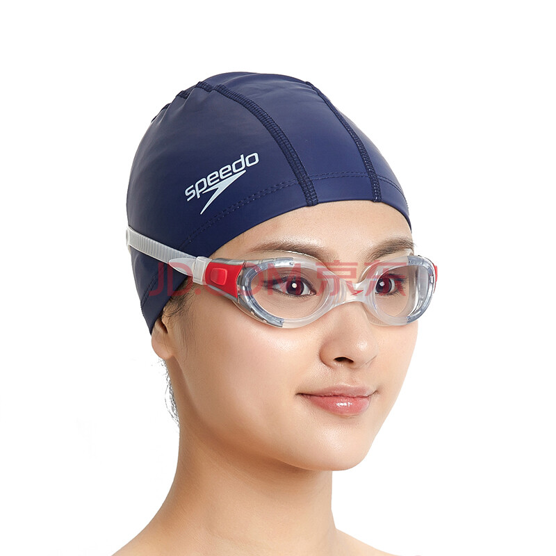 游泳镜 防水防雾专业游泳眼镜男女 柔软大框舒适泳镜 白色 21301600