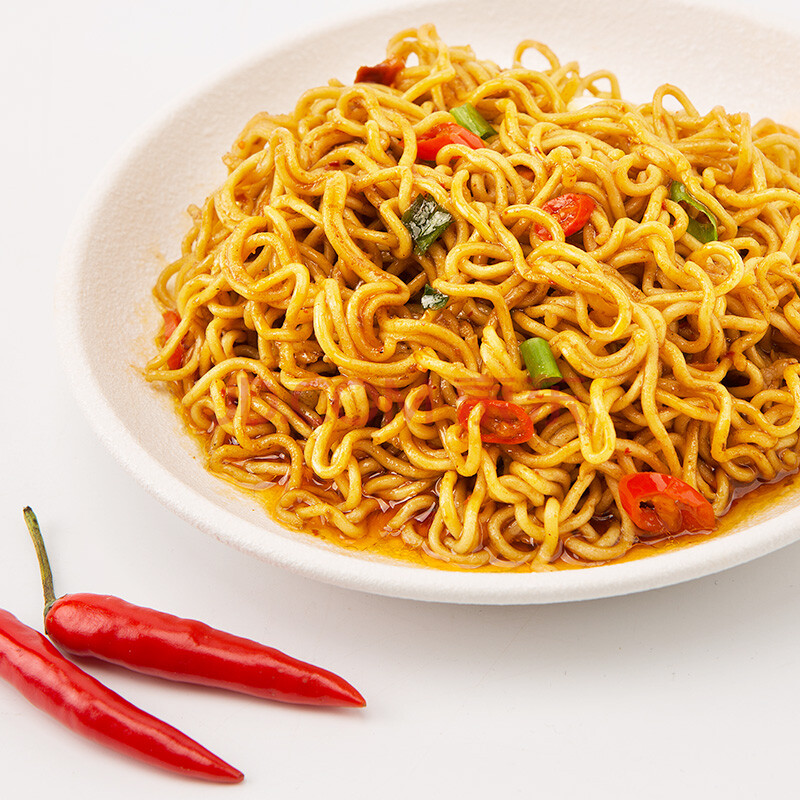 今麦郎方便面 一桶半红油辣酱炒面 150g*12桶 整箱(泡面 拌面 )