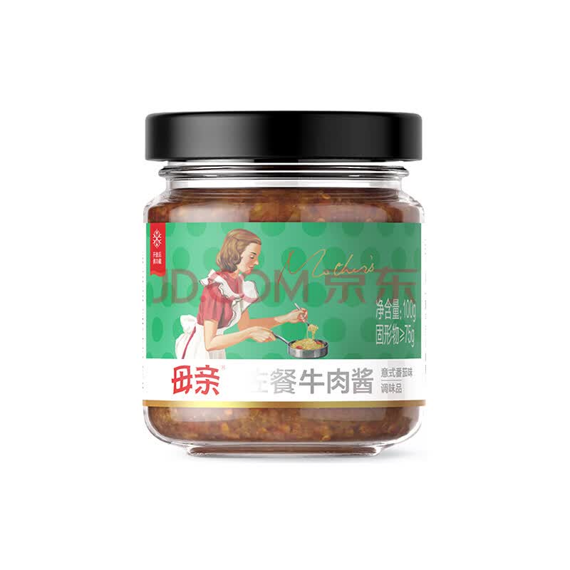 母亲 佐餐牛肉酱 意式番茄味下饭酱拌饭酱 100g/瓶