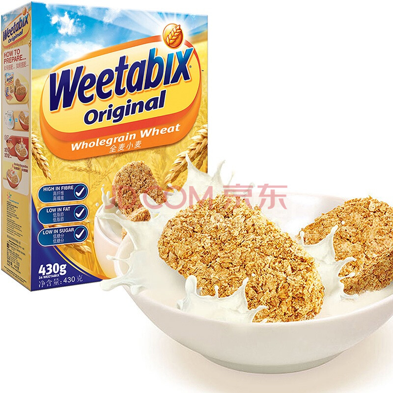 【京东超市】英国原装进口 维多麦(weetabix)全麦营养早餐小饼 全麦