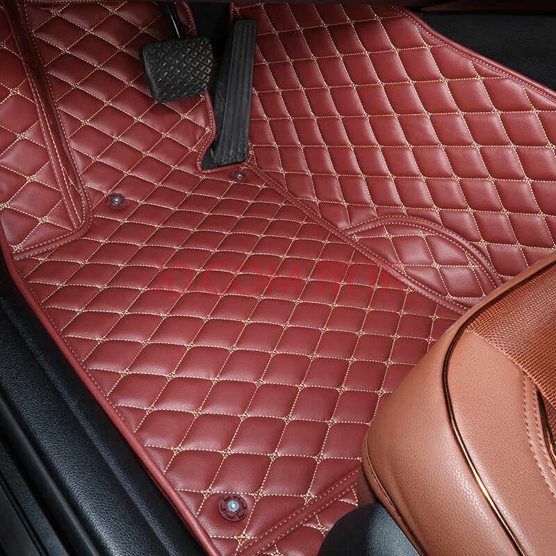 牧宝(mubo)汽车脚垫全包围丝圈脚垫 七座车 酒红色