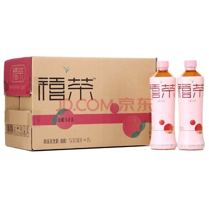 禧茶 山楂乌龙茶 茶饮料果味饮料 500ml*15瓶 整箱
