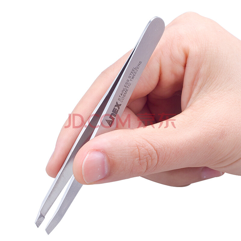 安力士牌(anex)进口no.147s不锈钢修眉镊子 斜口修眉镊子 眉夹 修眉钳