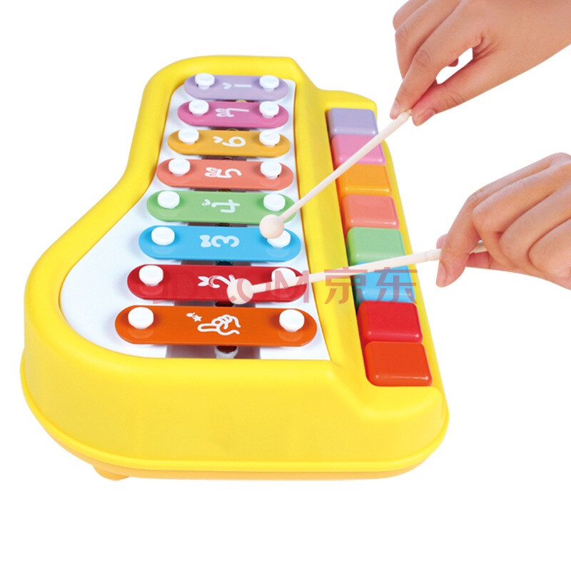 【京东超市】宝丽(baoli)音乐大木琴儿童早教音乐玩具 宝宝益智八键手