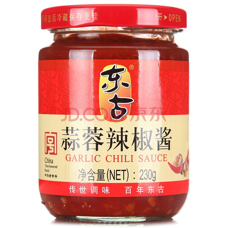 【京东超市】东古 蒜蓉辣椒酱 230g