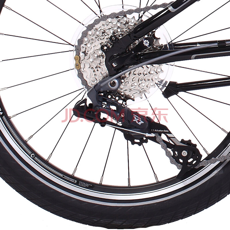 大行(dahon)折叠自行车 20寸8级变速经典p8男女式便携单车kbc083 黑色