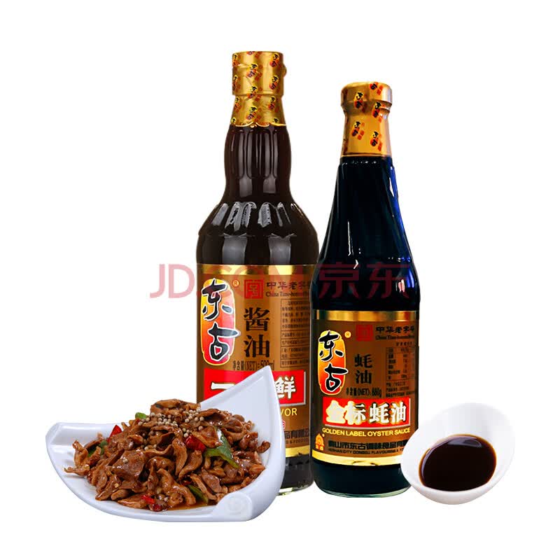 东古金标蚝油680g 一品鲜酱油500ml中华老字号凉拌菜炒菜点蘸调味