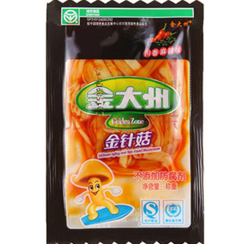 【京东超市】金大洲 川香麻辣味金针菇 独立小包装500g