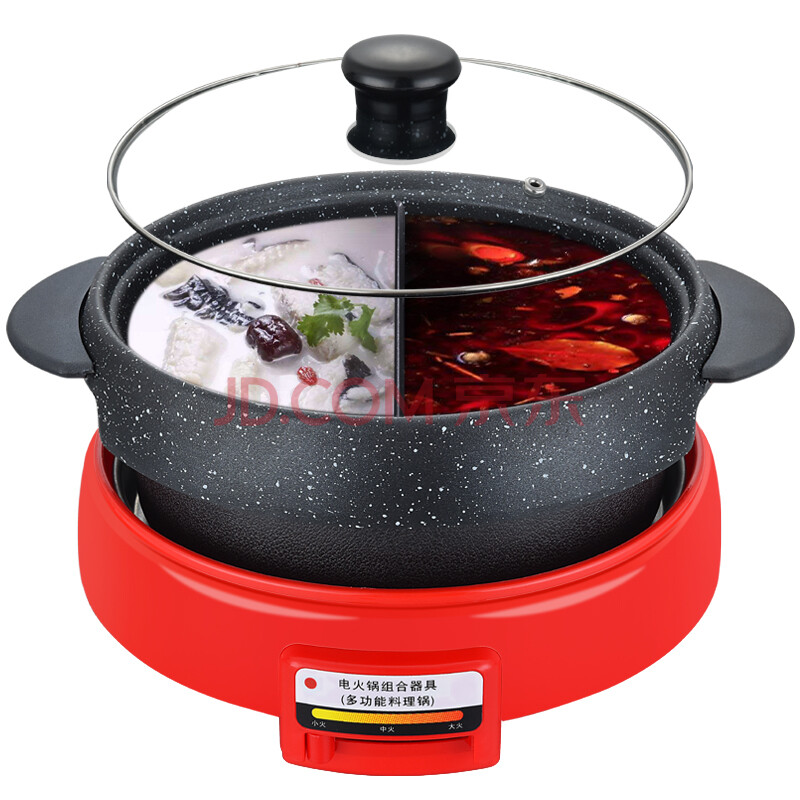 益多lzw-1602韩式电烤锅乌龟锅涮烤一体麦饭石色不粘锅电火锅烧烤锅电