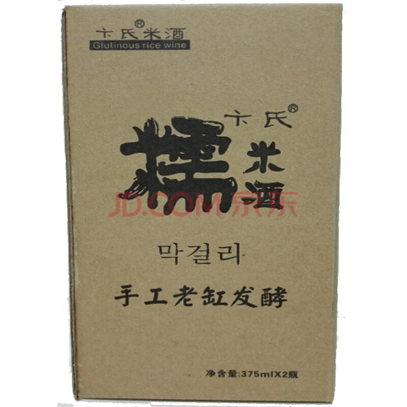【京东超市】卞氏 米酒 (原味 黑糯米)糯米酒 375ml*2