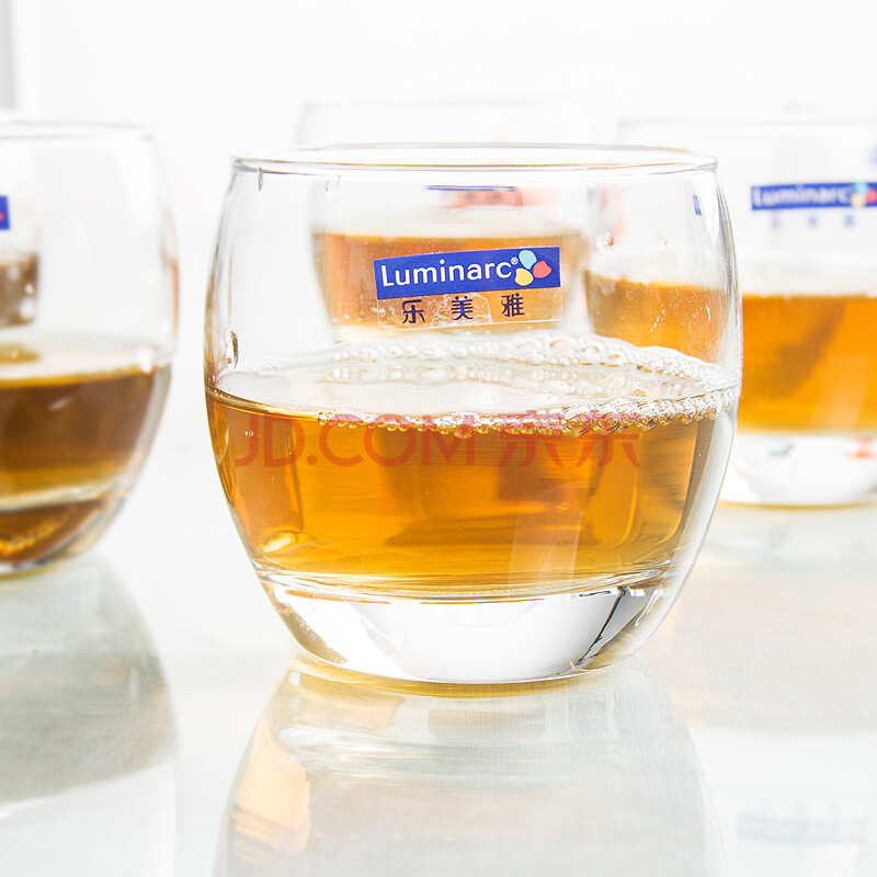 【京东超市】乐美雅 luminarc 320毫升 6只装 萨通玻璃水杯茶杯 透明