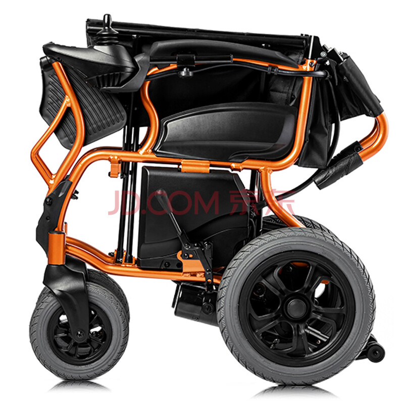 鱼跃(yuwell)电动轮椅车d130hl(左手版) 折叠老人轻便代步车四轮老年