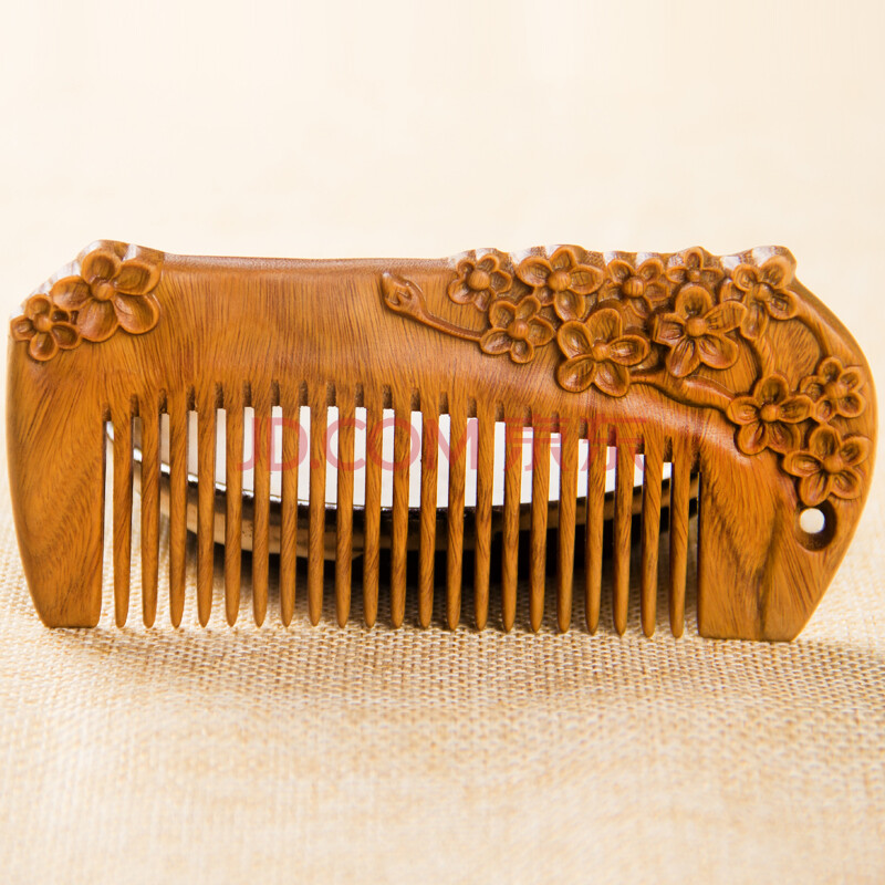 梳香 梳子礼盒 伴梅花手工雕刻玉檀木梳送女生生日礼物送女友创意结婚