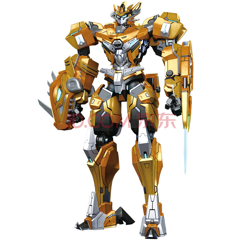 抖音同款机械兽恐龙机器人男孩模型 钢铁速龙-黄色