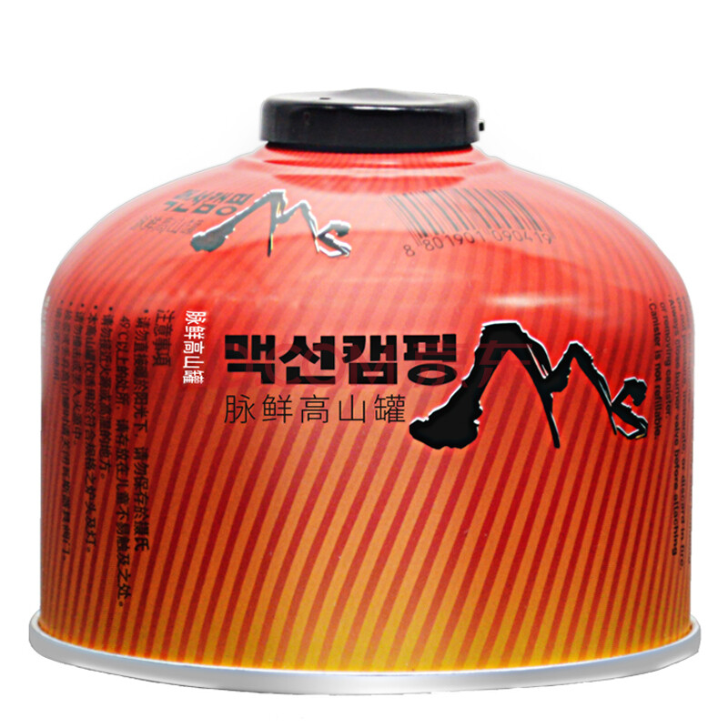 脉鲜230克 高山户外罐 6罐装 适用高山严寒户外各种环境丁烷气罐 厂家