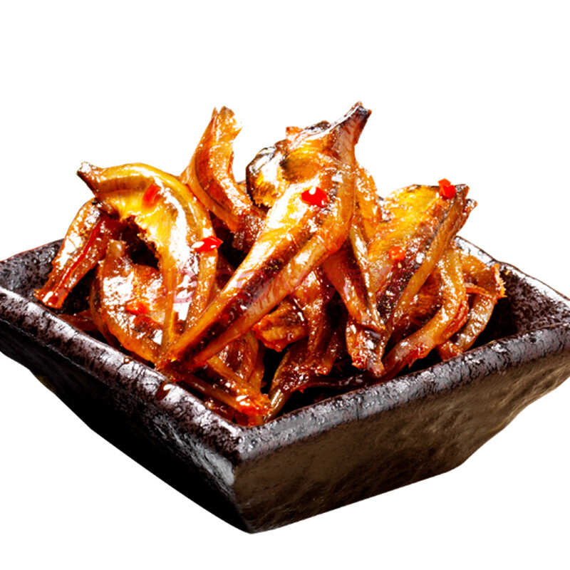 【京东超市】乡乡嘴 肉干肉铺 小鱼仔小汁鱼鱼片 酱汁味 168克/袋