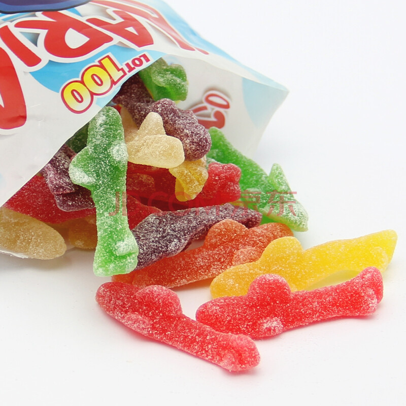 【京东超市】马来西亚进口 一百份harico鲨鱼形酸味软糖 150g