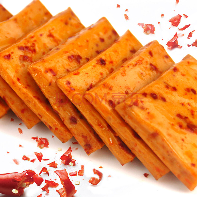 【京东超市】爽口佳 香辣味爽口豆干 休闲零食豆干 25g*20包/袋