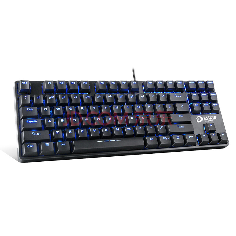 达尔优(dare-u)dk100背光版 电竞游戏机械键盘 黑色黑轴
