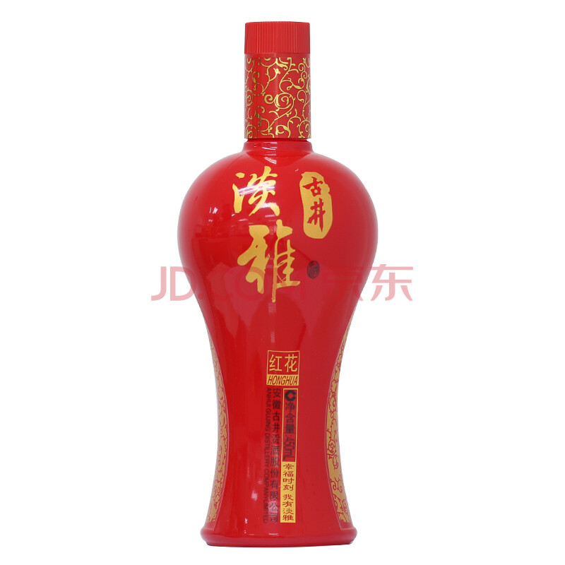 【京东超市】古井贡酒 红花淡雅42度 450ml