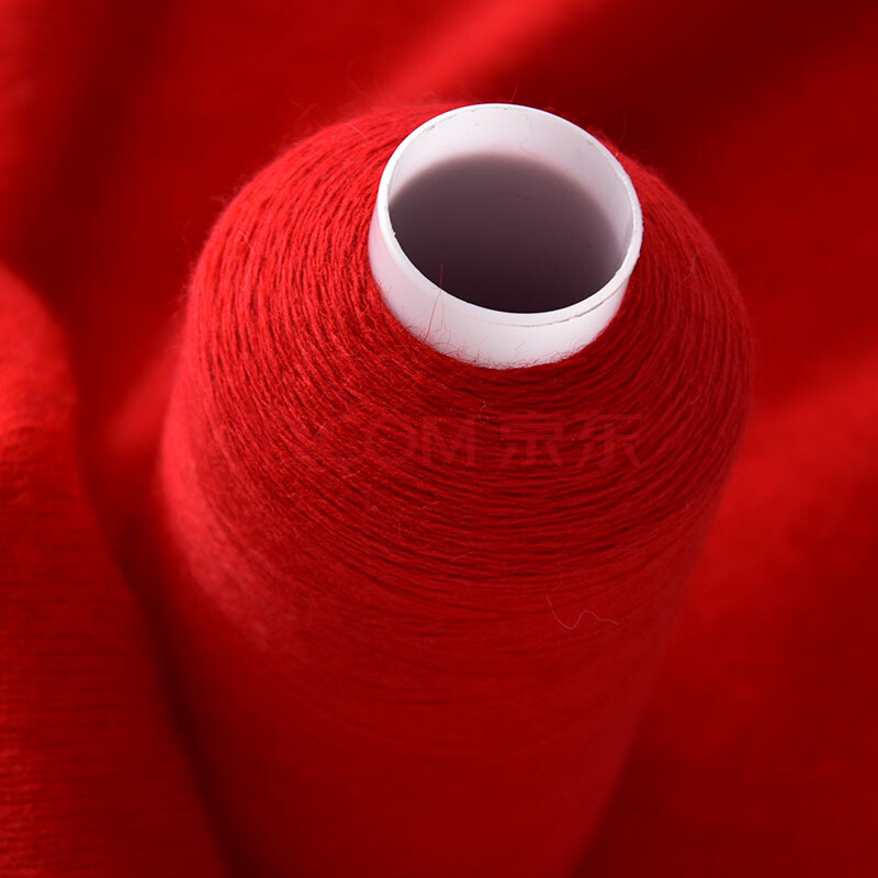 毛线 26/2中细线 手编机织均可 婴儿宝宝毛线 围巾线m04 大红色