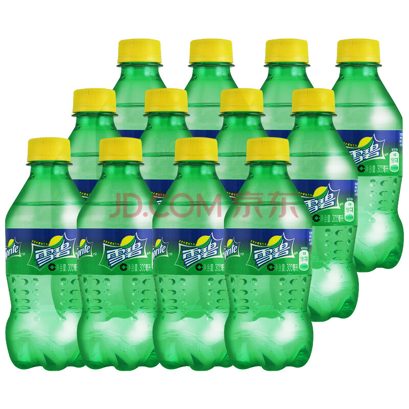 雪碧sprite 柠檬味 汽水饮料 碳酸饮料 300ml*12瓶整箱装