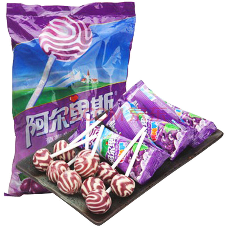 阿尔卑斯葡萄牛奶味棒棒糖200g
