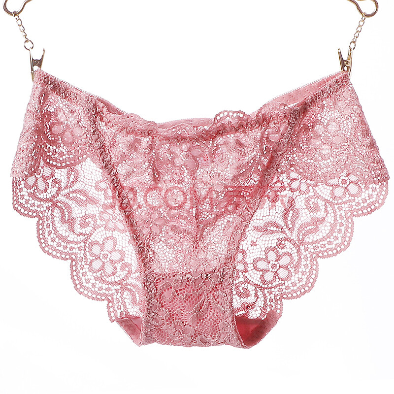 红豆女士内裤蕾丝镂空性感低中腰锦纶三角裤 组合一 165/85
