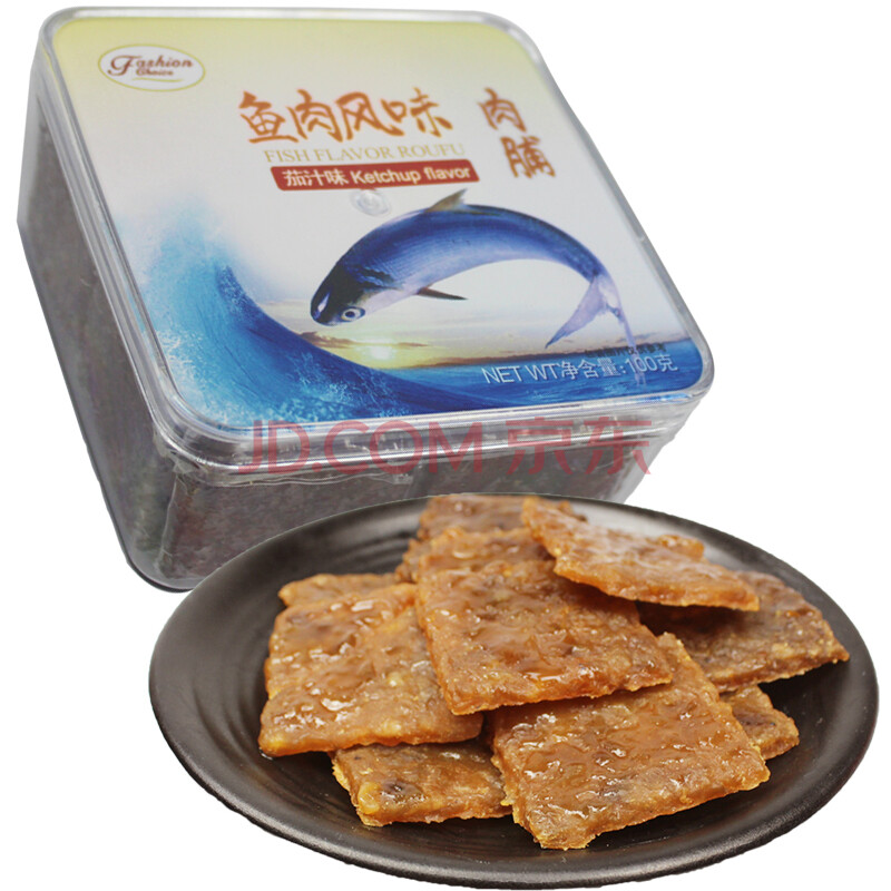 时选(fashion choice)休闲零食 茄汁味鱼肉脯100g