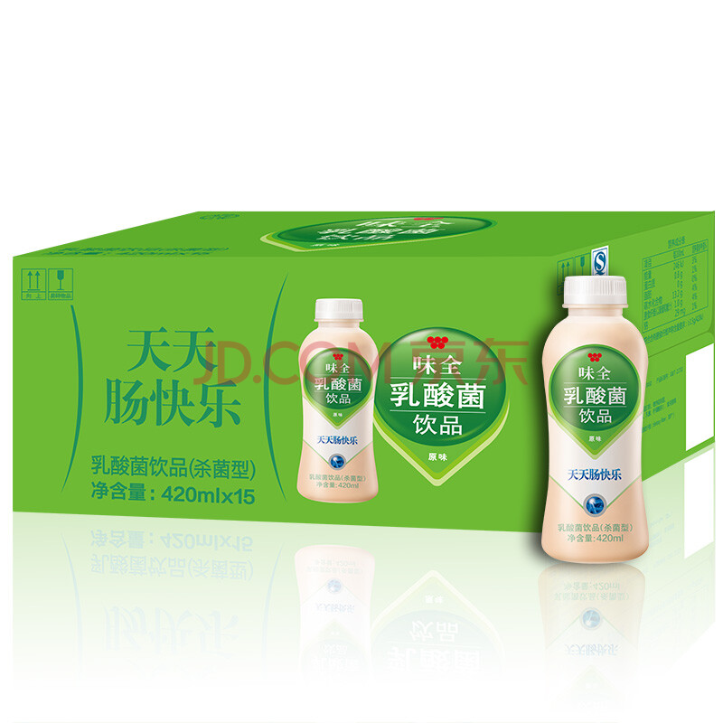 味全 乳酸菌饮料(原味)380ml*15瓶 整箱装