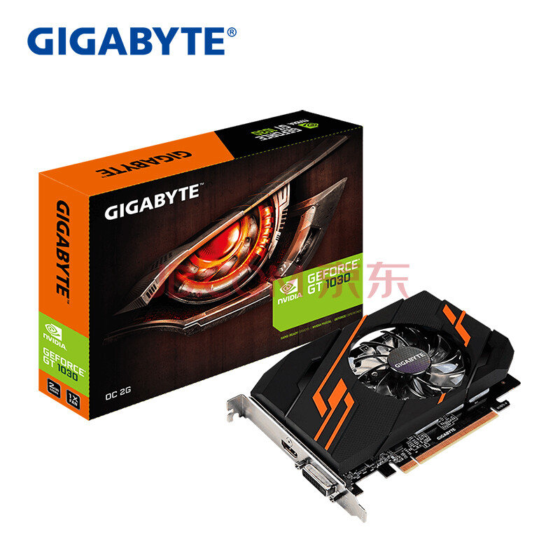 技嘉(gigabyte)gt 1030 oc 2g 1265-1544mhz/6008mhz 2g/64bit gddr5