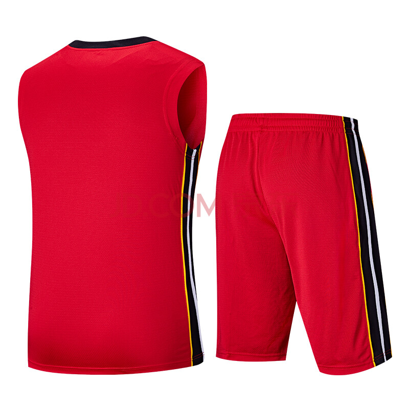 乔丹 篮球套装v领训练比赛运动套装 xnt3372150 鲜红 2xl