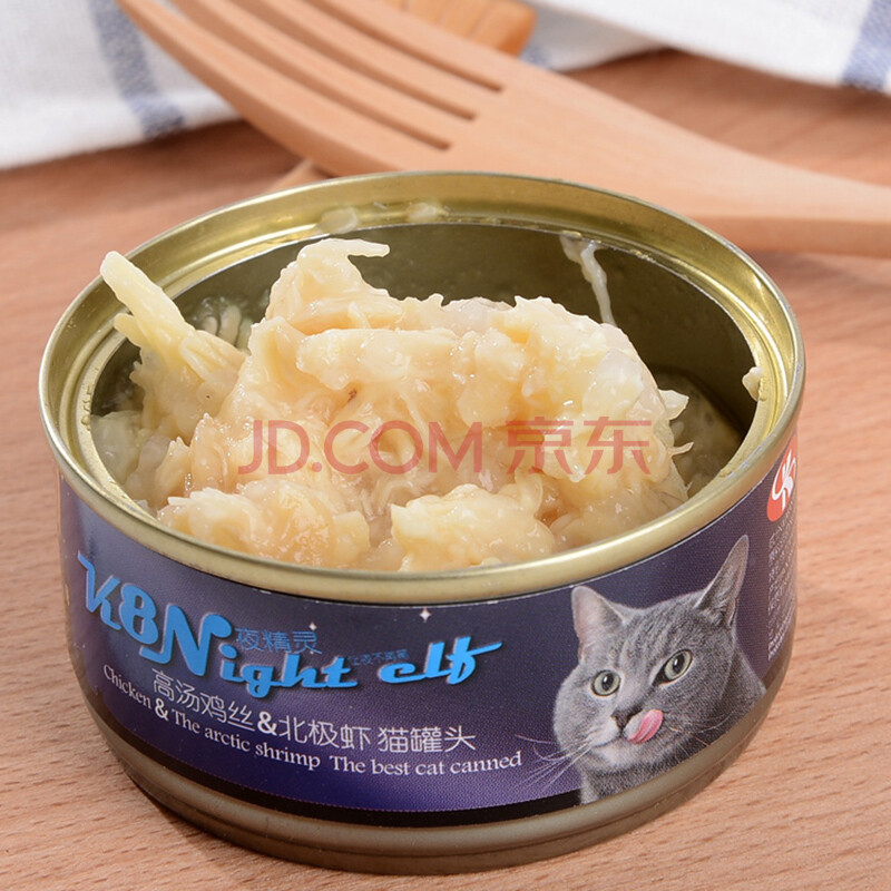 麻瓜muggles 宠物猫粮湿粮k8鸡肉北极虾味猫罐头80g
