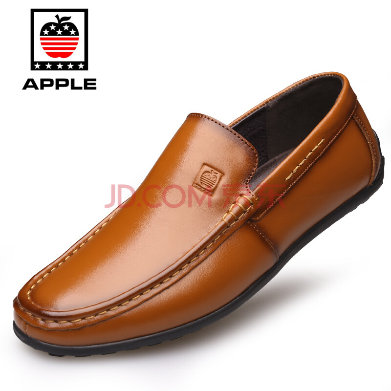 apple苹果男皮鞋 经典商务休闲男鞋轻便休闲鞋舒适皮鞋 17129ap8029