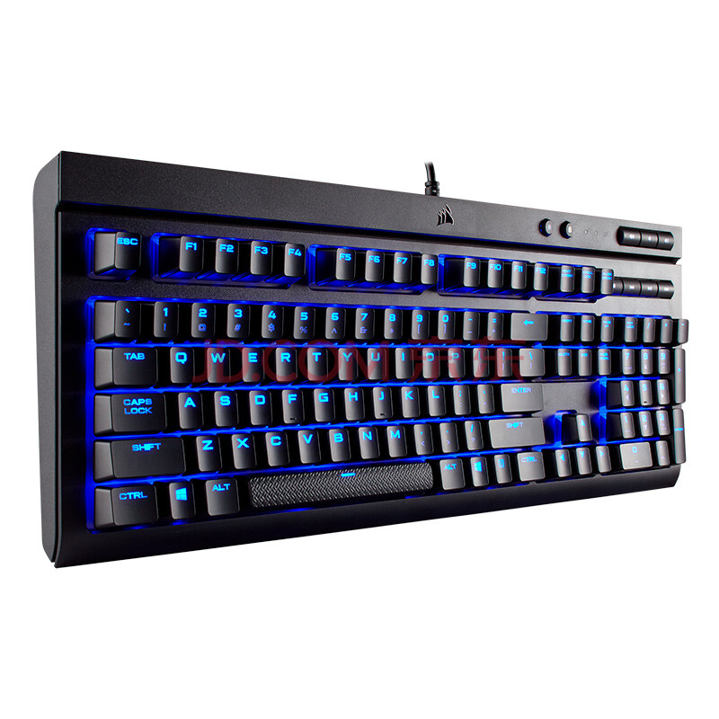 美商海盗船 (uscorsair) k68 机械键盘 黑色 cherry青轴 蓝色背光 防