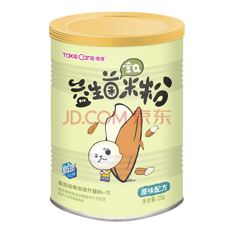 培康take care 童q益生菌米粉 原味配方 225g/罐