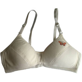 > 可娃衣 少女纯棉网眼肩带学生无钢圈文胸(不含底裤) bw12s283 肤色