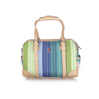 whyte avenue尚人殿堂 sunbrella花雨伞遮仔布 女款圆桶手提包813