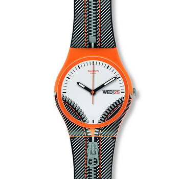 正品斯沃琪 swatch 手表 2013 限量中性视觉幻象 拉链 go701