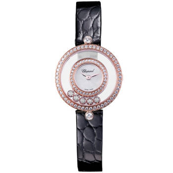 蕭邦chopard 快樂鑽石happydiamonds系列女式石英手錶203957-5208