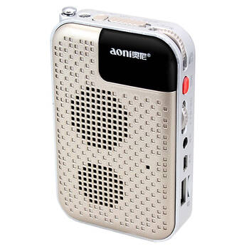 奥尼aoni散步机s400Ⅱ代便携插卡收音音箱香槟金