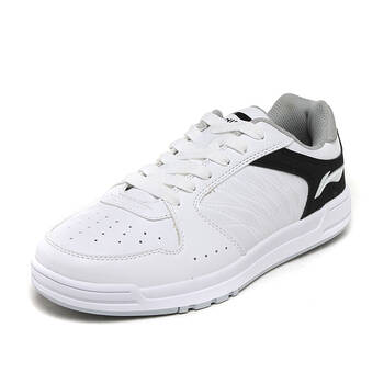 断码李宁lining网球男鞋耐磨乒乓球鞋运动鞋apcf021-2 白 黑 39