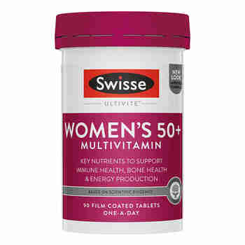Swisse复合维生素50+ 多种维生素矿物质营养男女性中老年叶酸增强免疫力 女性50+复合维生素90粒/瓶