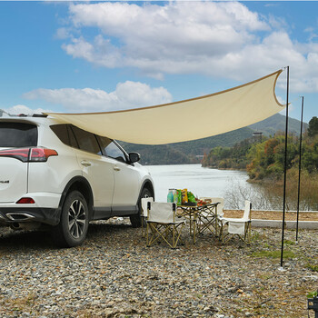车用侧边帐篷 户外折叠车边帐篷天幕汽车侧边遮阳蓬野营自驾游车载