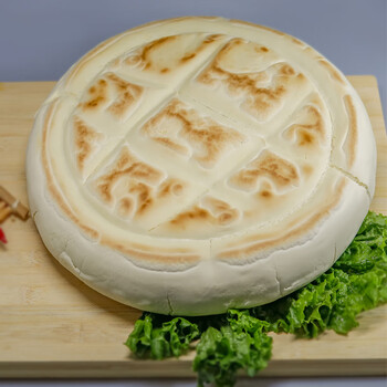 甘肃地方特色小吃平凉锅盔大白饼陕西白吉饼大饼馍馍零食糕点 咸香苦