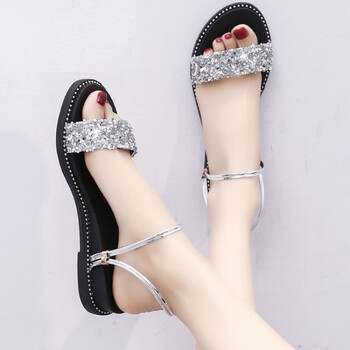 慕卡蜜女士特大码加肥凉鞋特大加大码凉鞋女41-43码鞋加大号韩版两穿