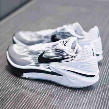 耐克（NIKE）男鞋2023夏款AIR ZOOM G.T. CUT 2轻便透气运动训练篮球鞋FD4321 FJ8914-100 黑白战靴 43